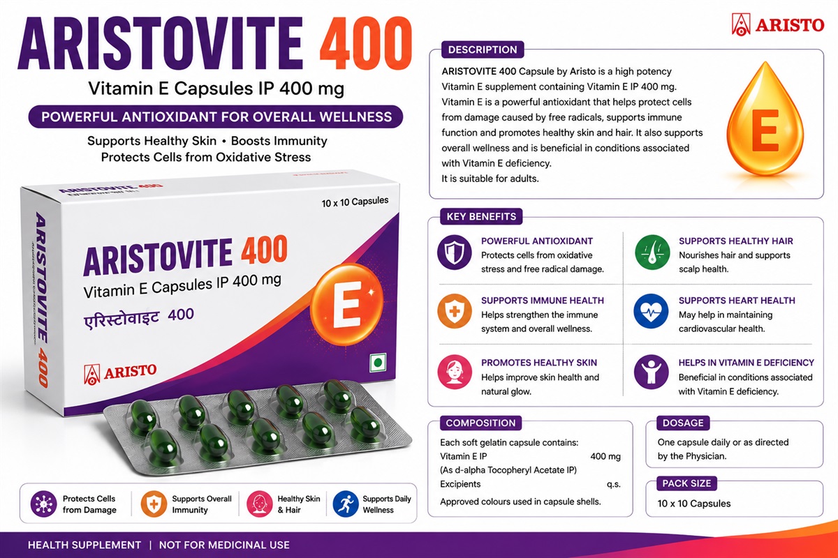 Aristovite 400 vitamin e capsules