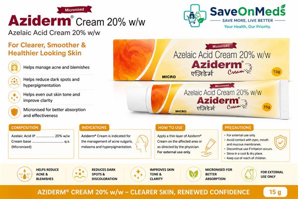 Aziderm 20% cream 15g