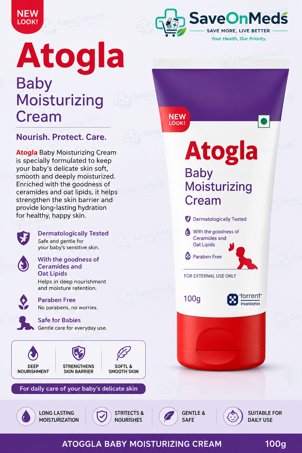 Atogla baby moisturizing cream 100 g