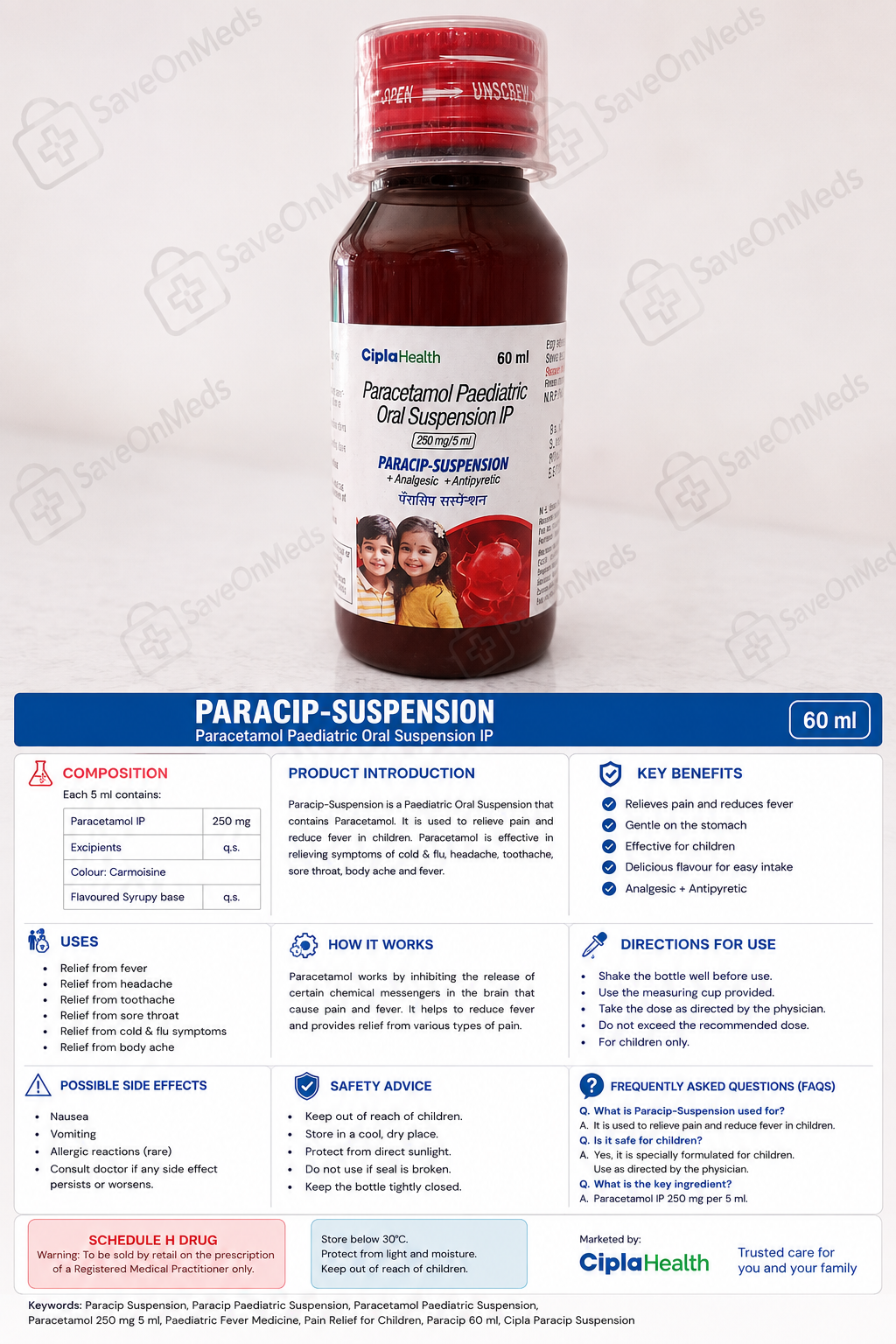 Paracip suspension 60 ml