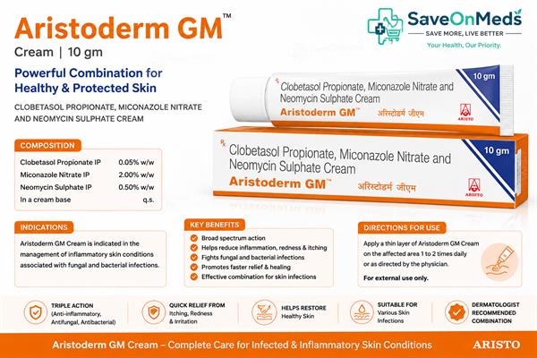 Aristoderm gm cream 10 gm