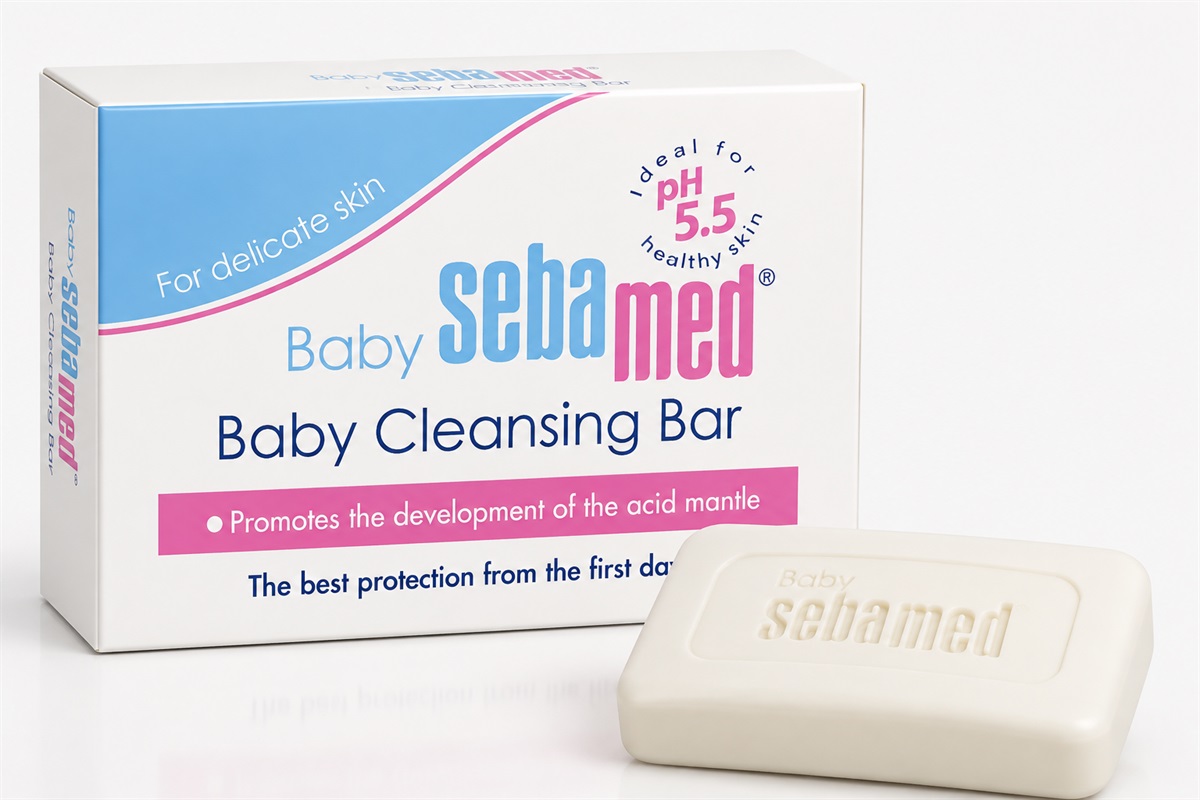 Sebamed baby cleansing bar | ph 5.5 | gentle cleansing bar for delicate baby skin