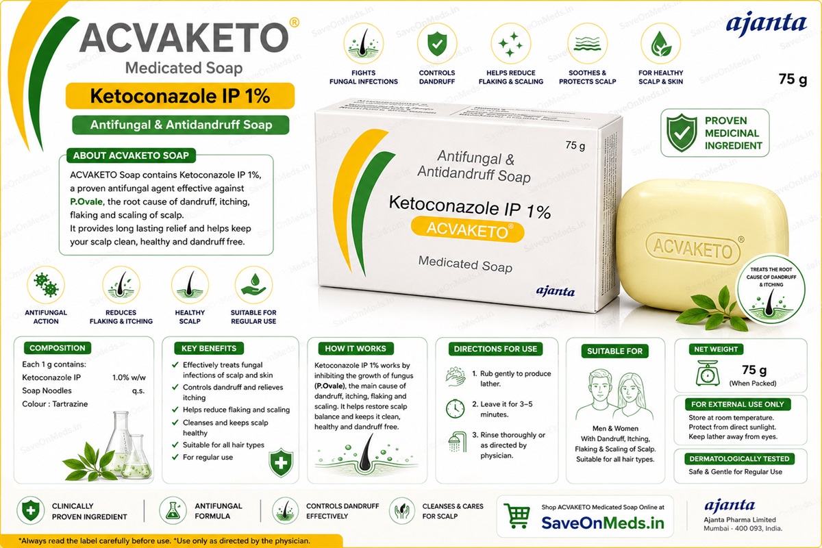 Acvaketo medicated soap 75 g