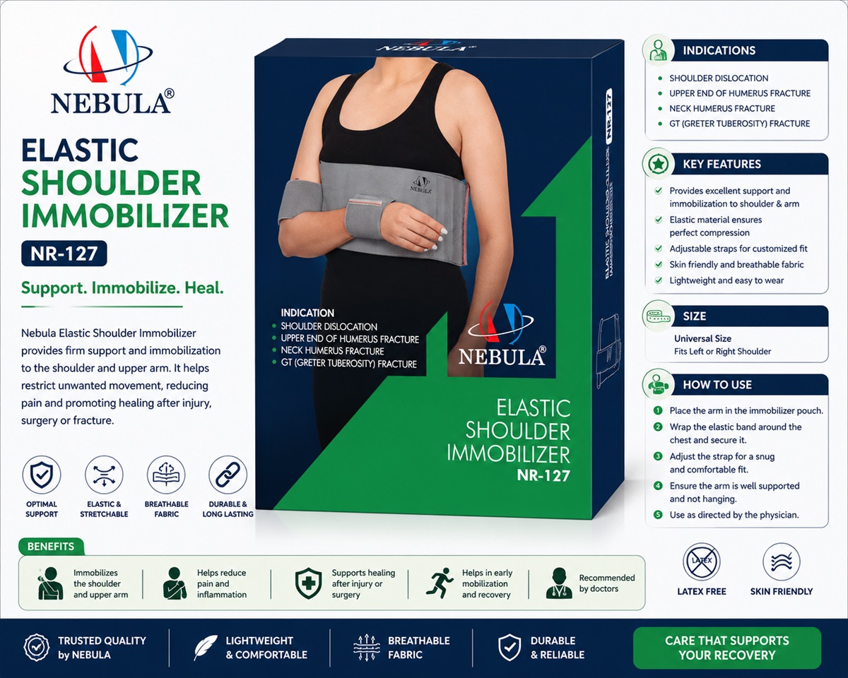Nebula elastic shoulder immobilizer nr-127