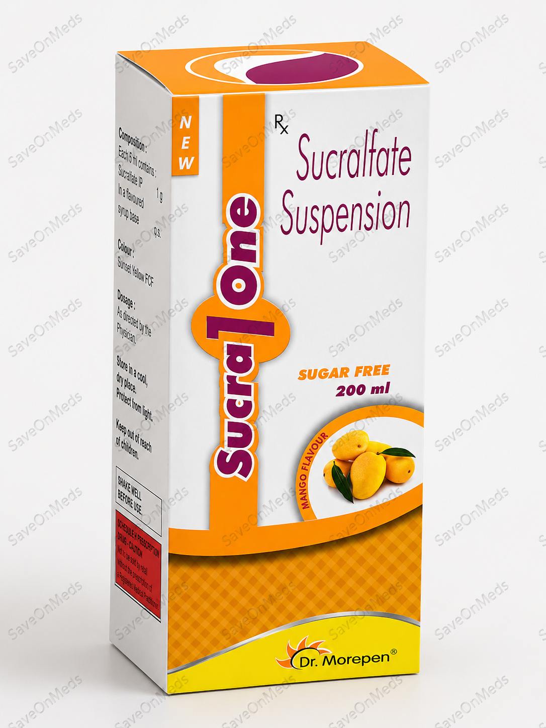 Sucralfate oral suspension 1 g/10 ml – mango flavour – 200 ml