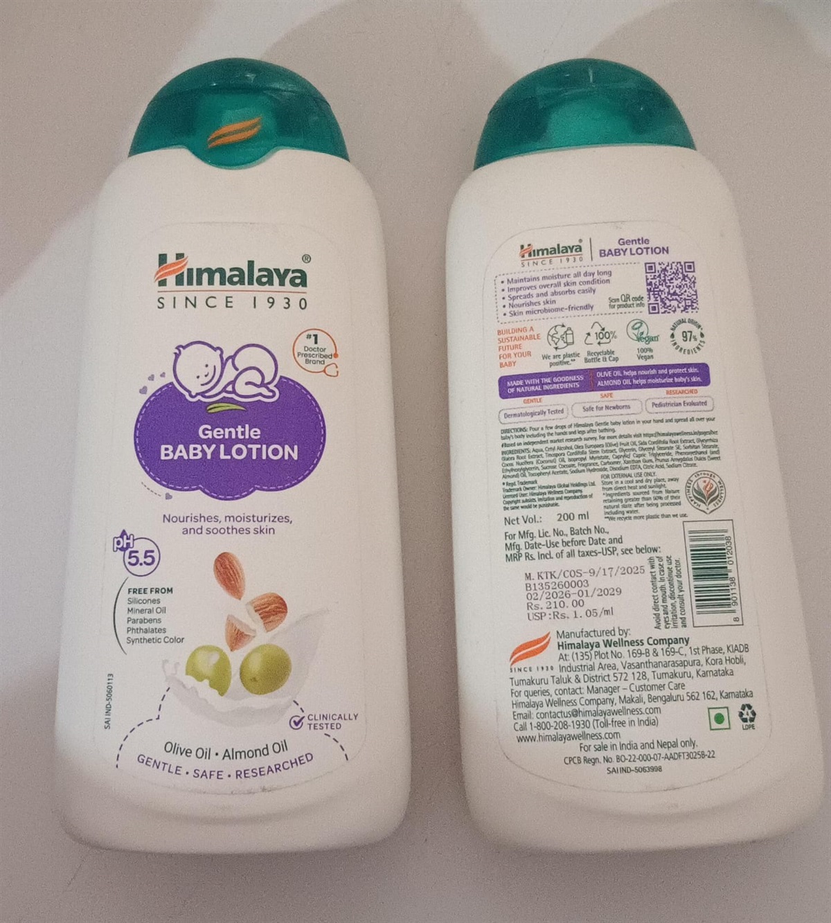 Himalaya gentle baby lotion 200 ml