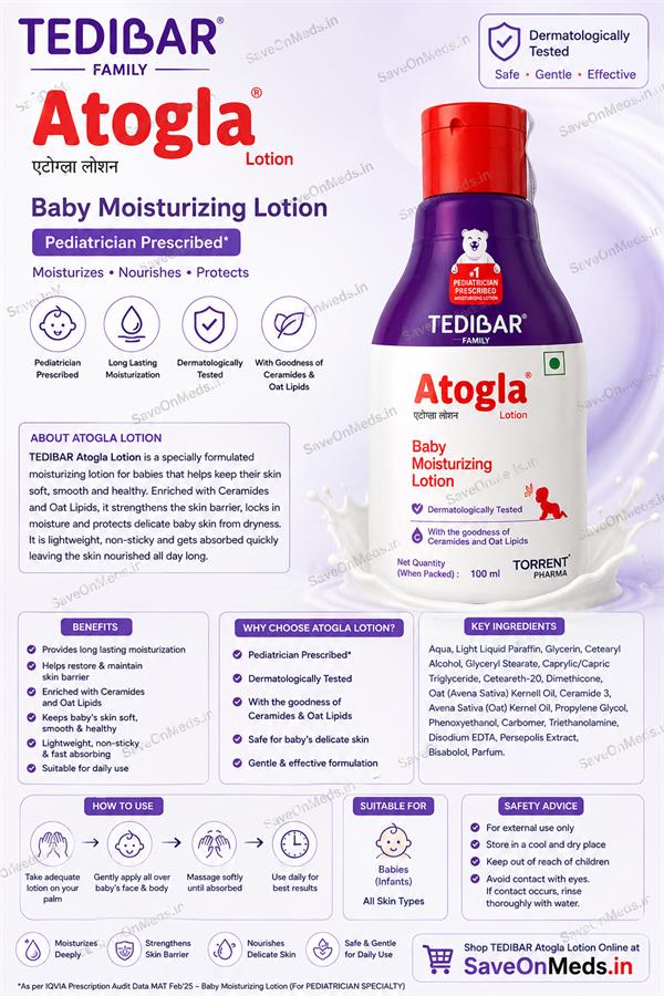 TEDIBAR Family Atogla Baby Moisturizing Lotion 100ml