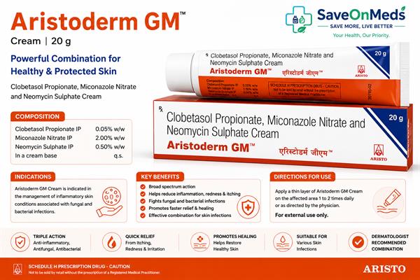 Aristoderm gm cream 20 gm