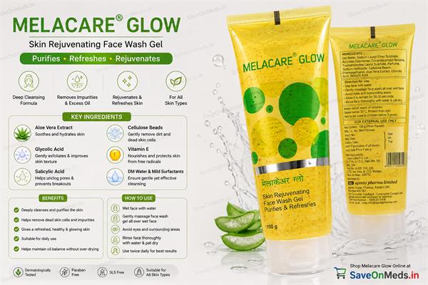 MELACARE GLOW FACE WASH