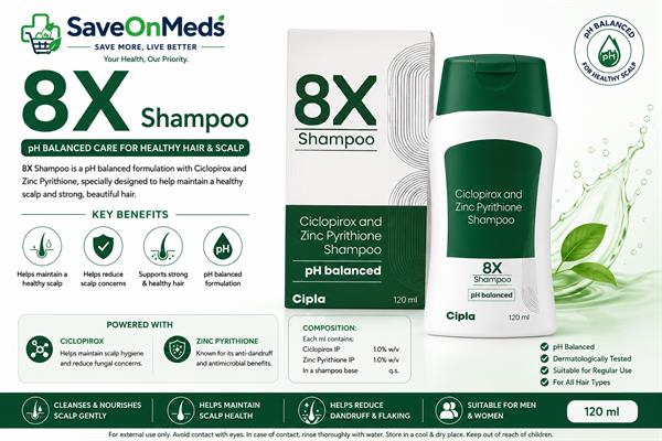 8x shampoo 120ml