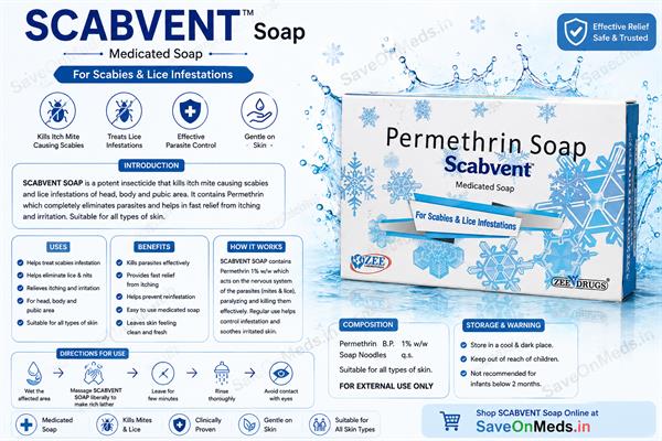 SCABVENT SOAP 75GMS